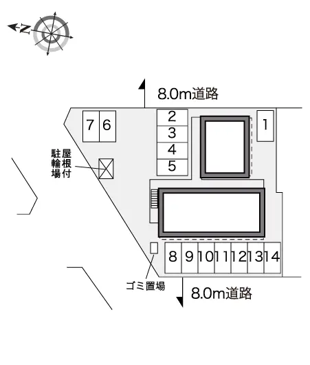 ★手数料０円★札幌市東区北四十六条東９丁目　月極駐車場（LP）